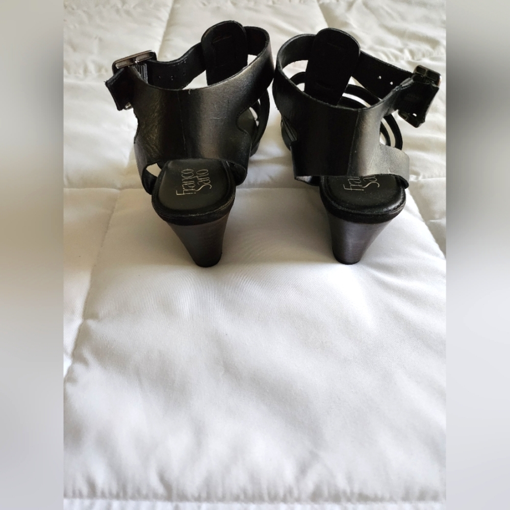 Franco Sarto Black Gadiator Deena Sandals - Picture 4 of 7